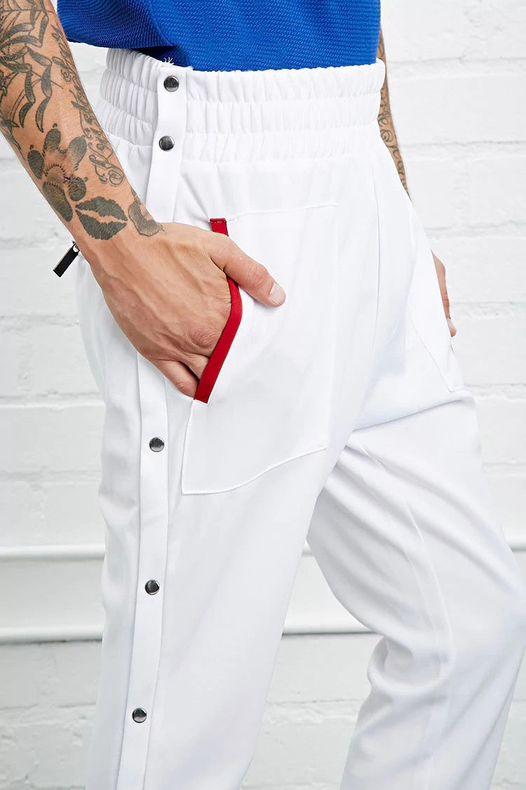 Cotton-Blend Drawstring Joggers